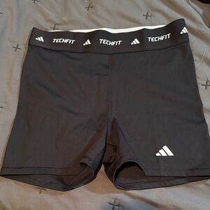 Adidas Women's Black Techfit Athletic Shorts